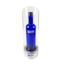 Custom Design Countertop LED Liquor rack Display Stand acrylic wine bottle holder